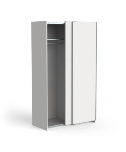 ARMADIO "GHOST" BIANCO CON ANTE SCORREVOLI, 116X59X203 CM